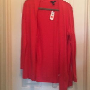 Gap coral long cardigan